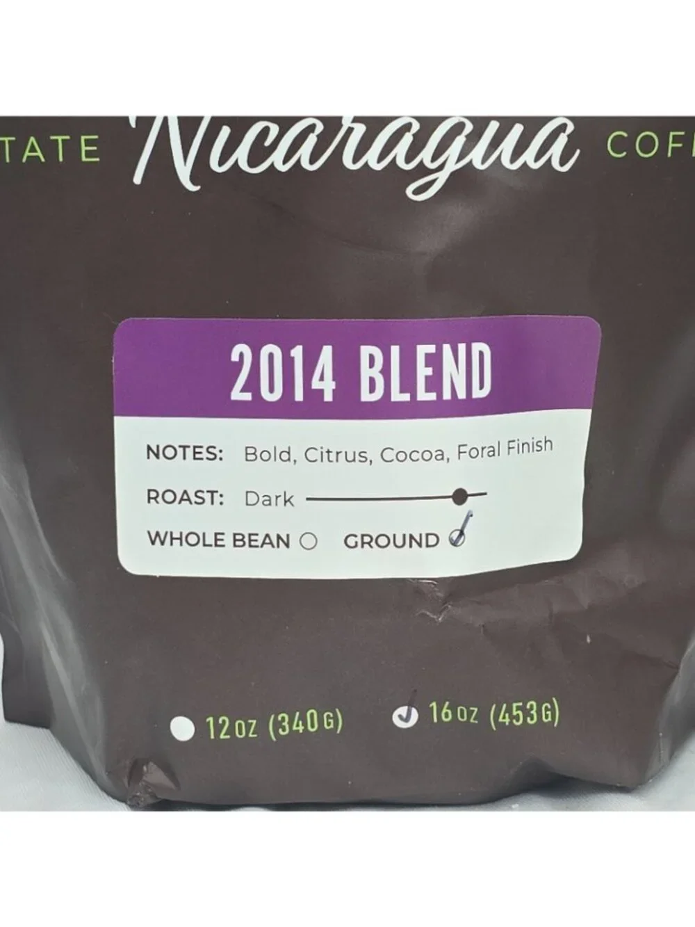 Santa Lucia Coffee Year Blend 2-PACK Nicaraguan Dark Roast Ground Coffee 16oz EA
